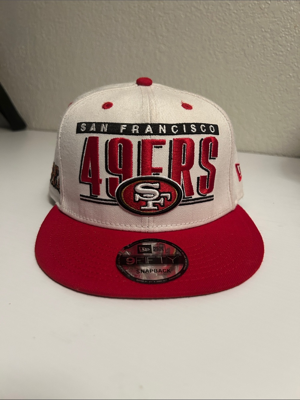 New Era San Francisco 49ers Red & White Snapback Hat
